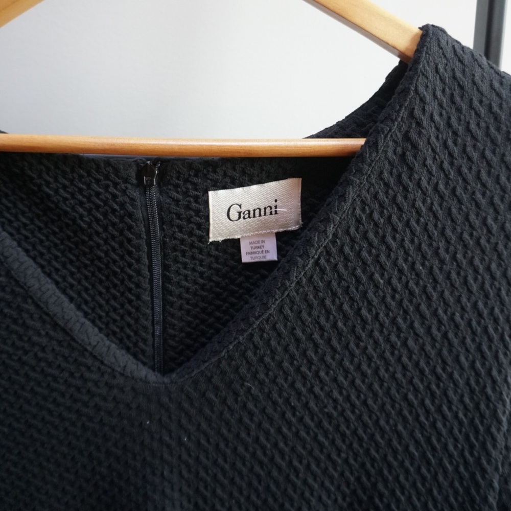 Ganni black dress